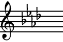 A-flat Major key signature