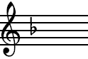 F Major key signature